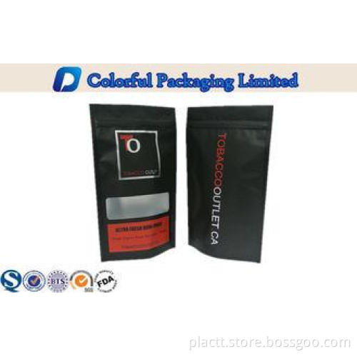 Black Tobacco 250g , 500g Foil Lined Matte Black snack food